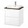 Select colour variation: high gloss white/brown walnut effect