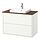 Select colour variation: white/brown walnut effect