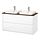 Select colour variation: high gloss white/brown walnut effect