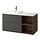 Select colour variation: Dark grey / brown oak effect / white marble effect