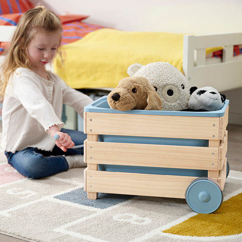 FLISAT, toy storage with casters. 4 of 6 open dialog