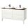 Select colour variation: white/brown walnut effect