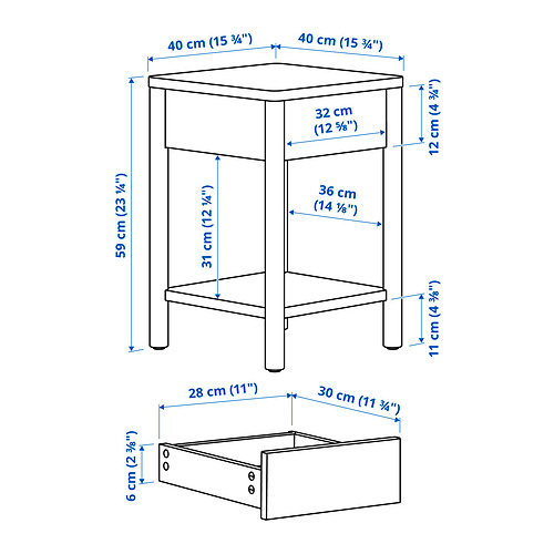 TONSTAD, muebles de dormitorio, juego de 3. 9 de 9 abrir diálogo