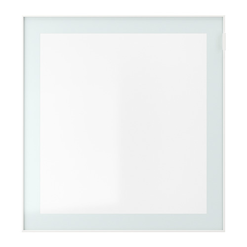 Estructura de madera blanca BESTÅ, elegante diseño cuadrado.