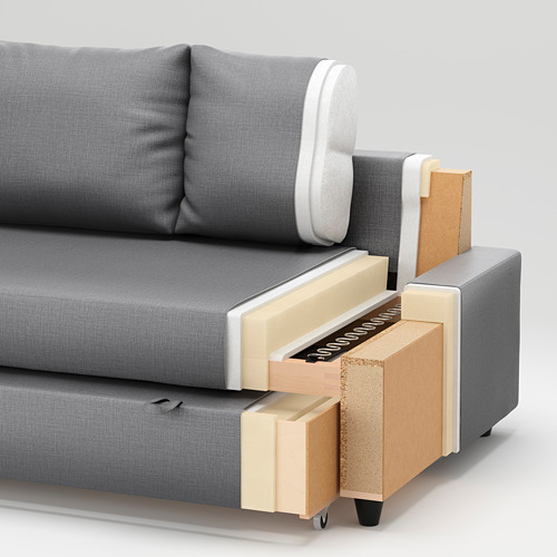 FRIHETEN, sleeper sectional,3 seat w/storage. 11 of 12 open dialog