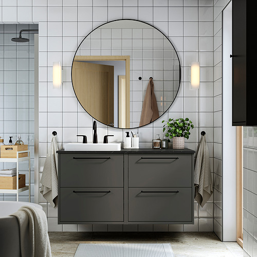 HAVBÄCK / ORRSJÖN, Bathroom vanity with sink & faucet. 2 of 8 open dialog
