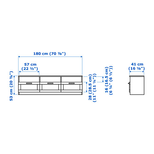 BRIMNES, TV unit. 6 of 7 open dialog