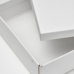 Measurement Illustration - FJÄDERHARV storage box with lid