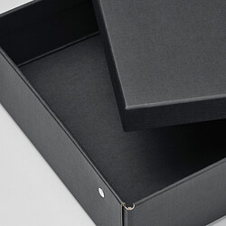 Measurement Illustration - FJÄDERHARV storage box with lid