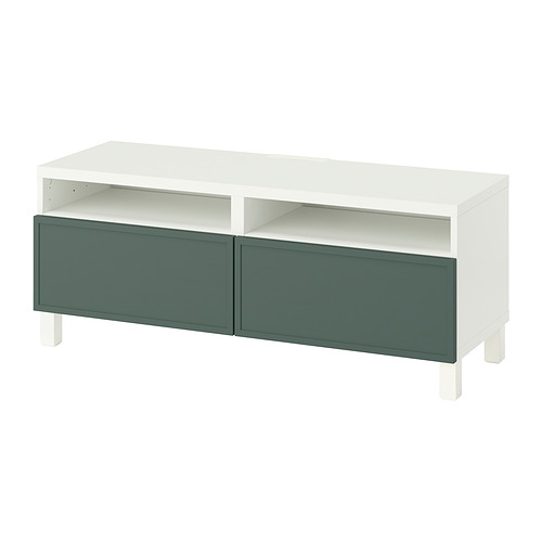 BESTÅ, TV bench with drawer runner, push-open. 1 of 6 open dialog