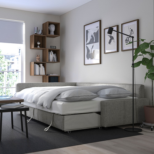 FRIHETEN, sleeper 3-seat sofa with chaislongue. 5 of 9 open dialog