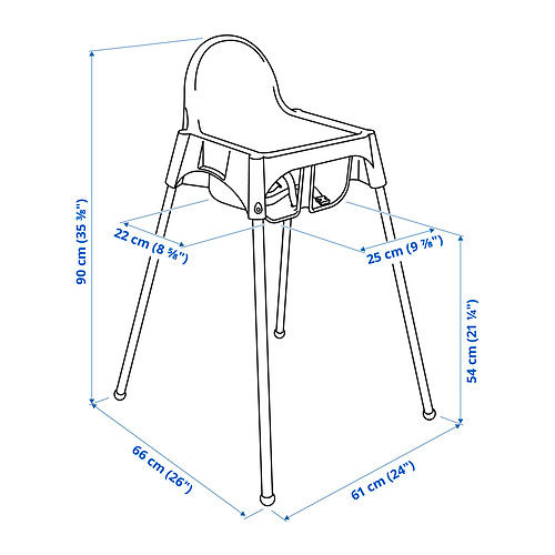 ANTILOP, silla alta+cinturón de seguridad. 7 de 7 abrir diálogo