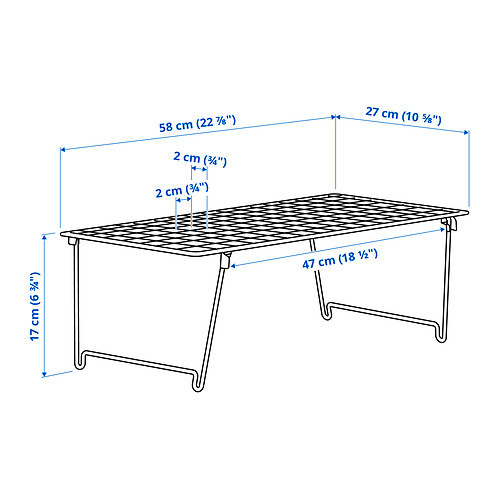 Measurement Illustration - GREJIG shoe rack