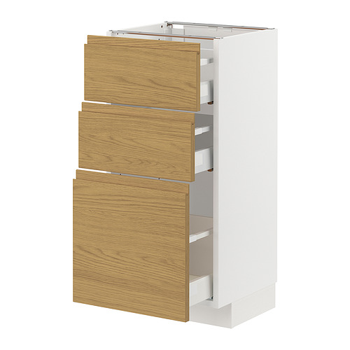 METOD / MAXIMERA, base cabinet with 3 drawers. 1 of 3 open dialog