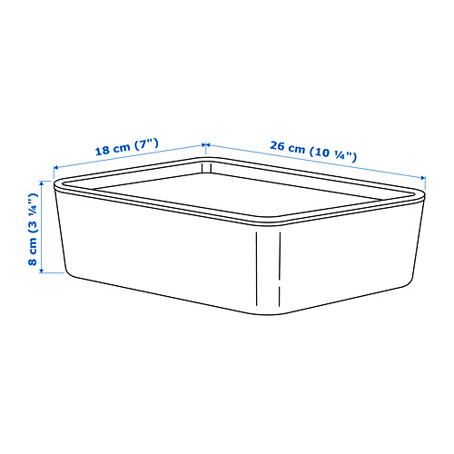 KUGGIS, caja con tapa. 5 de 5 abrir diálogo