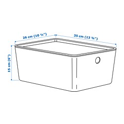 Measurement Illustration - KUGGIS box with lid