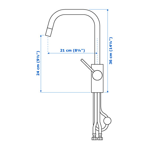ÄLMAREN, grifo de cocina+caño extensible. 5 de 5 abrir diálogo