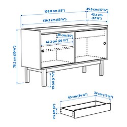 Measurement Illustration - FÖRSÄLJARE sideboard