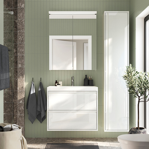 LETTAN, mirror cabinet with doors. 2 of 4 open dialog