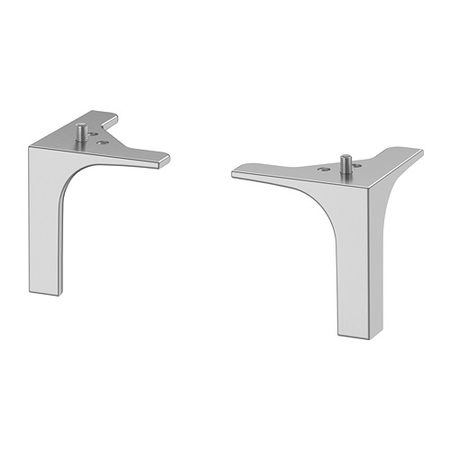 Silver NANNARP furniture legs - modern & airy