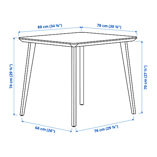 LISABO / KRYLBO, table and 2 chairs. 5 of 6 open dialog