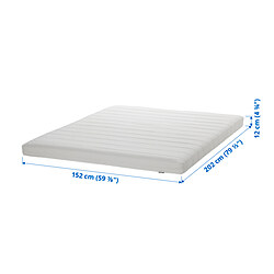 Ilustración de medidas - ÅSVANG Mattress de espuma