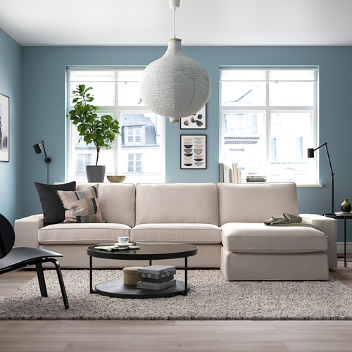 KIVIK, 4-seat sofa with chaiselongue. 2 of 6 open dialog