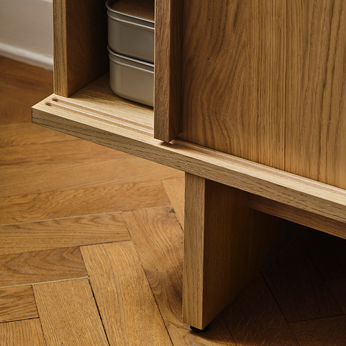 Measurement Illustration - STOCKHOLM 2025 TV unit with sliding doors