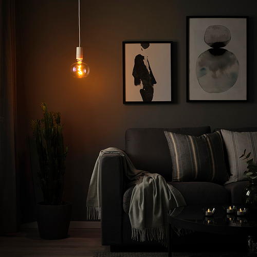 SUNNEBY / MOLNART, lámpara colgante con bombilla LED E26 260 lm 1800K. 3 de 3 abrir diálogo