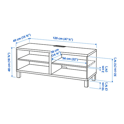 BESTÅ, TV unit. 6 of 6 open dialog