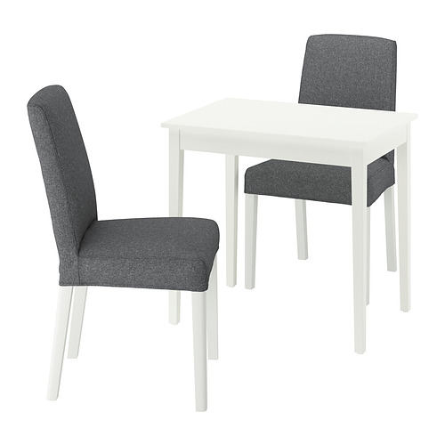 NÄSINGE / BERGMUND, dining table and 2 chairs. 1 of 7 open dialog