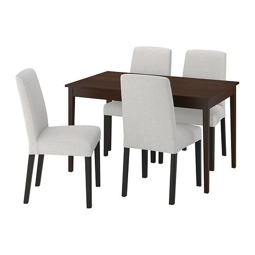 NÄSINGE / BERGMUND, dining table and 4 chairs. 1 of 7 open dialog
