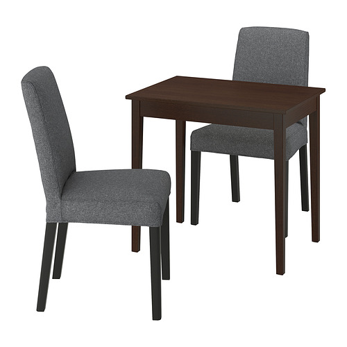 NÄSINGE / BERGMUND, dining table and 2 chairs. 1 of 7 open dialog