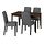 Select colour variation: dark brown stained beech veneer/Gunnared medium grey black