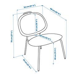 Measurement Illustration - GÄVLE chair