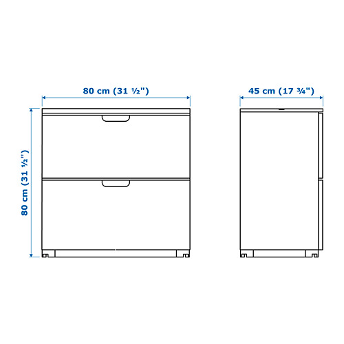 GALANT, 2-drawer filing cabinet. 5 of 5 open dialog