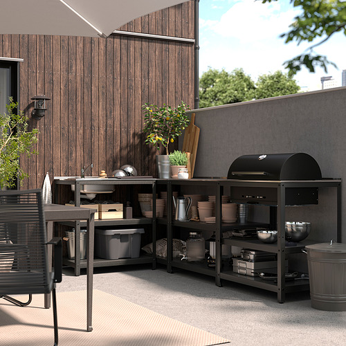 GRILLSKÄR, kitchen sink unit/charcoal barbacue, outdoor. 2 of 9 open dialog