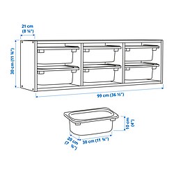 Measurement Illustration - TROFAST wall storage