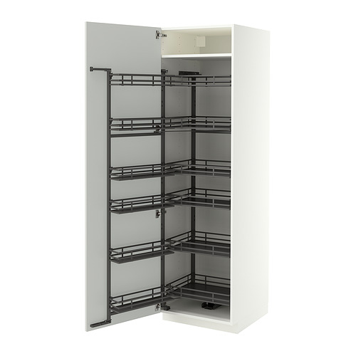 METOD, high cabinet with pull-out pantry. 1 of 2 open dialog