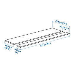 Measurement Illustration - FÖRBÄTTRA cover panel for lighting