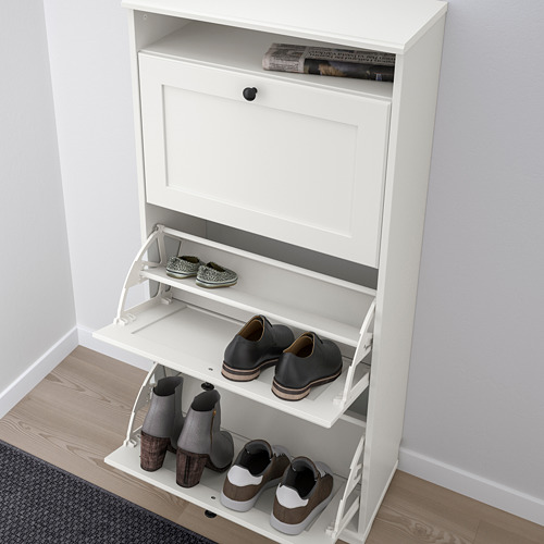 Zapatero BRUSALI - 3 comps, 15 pares, de pared, ventilado.