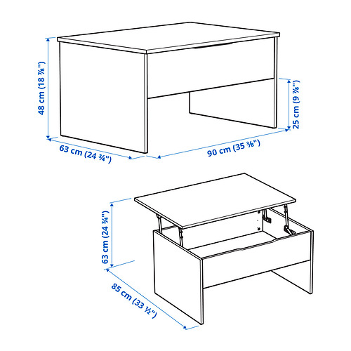 ÖSTAVALL, mesa de centro ajustable. 9 de 10 abrir diálogo