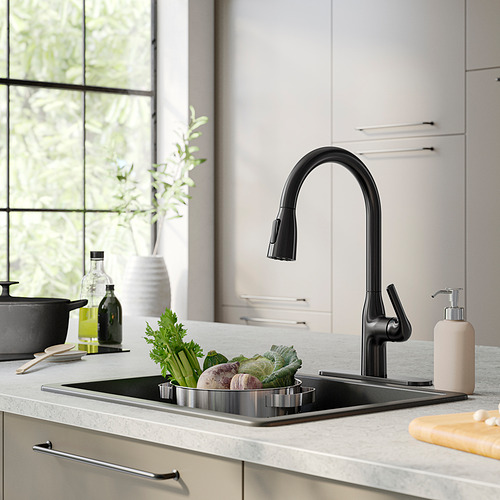 MACKSJÖN, pull down kitchen faucet with spray. 2 of 7 open dialog