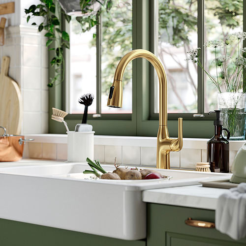 MACKSJÖN, pull down kitchen faucet with spray. 2 of 7 open dialog