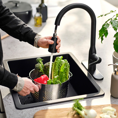MACKSJÖN, pull down kitchen faucet with spray. 4 of 7 open dialog