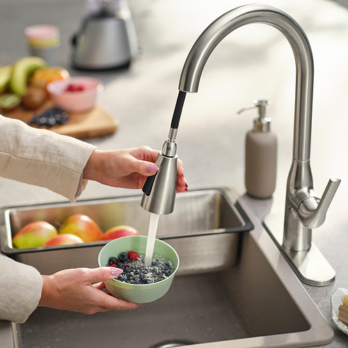 MACKSJÖN, pull down kitchen faucet with spray. 4 of 7 open dialog