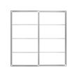 PAX pair of sliding door frames & rail 