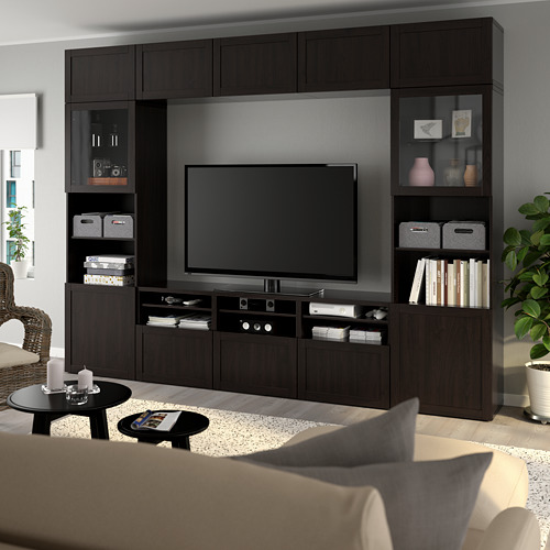 BESTÅ, TV storage combination with drawer rail, soft close. 4 of 10 open dialog