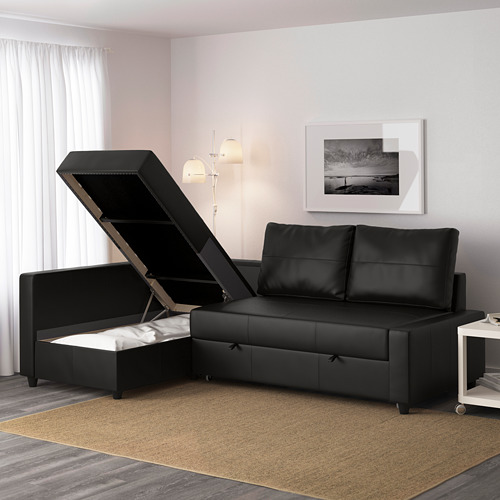 FRIHETEN, sofá cama 3 plazas con chaiselongue. 7 de 12 abrir diálogo