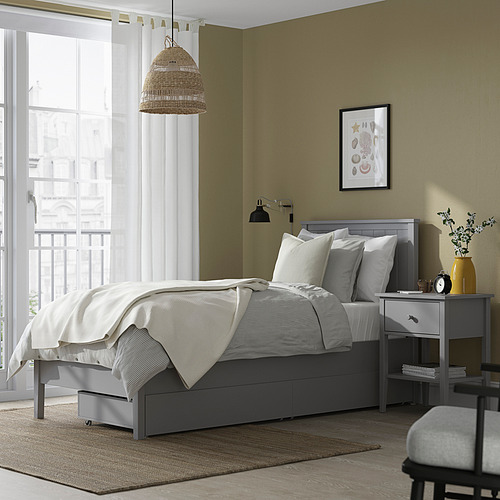 GULLABERG, bed frame with 2 storage boxes. 2 of 6 open dialog